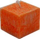 Kerze in Würfelform